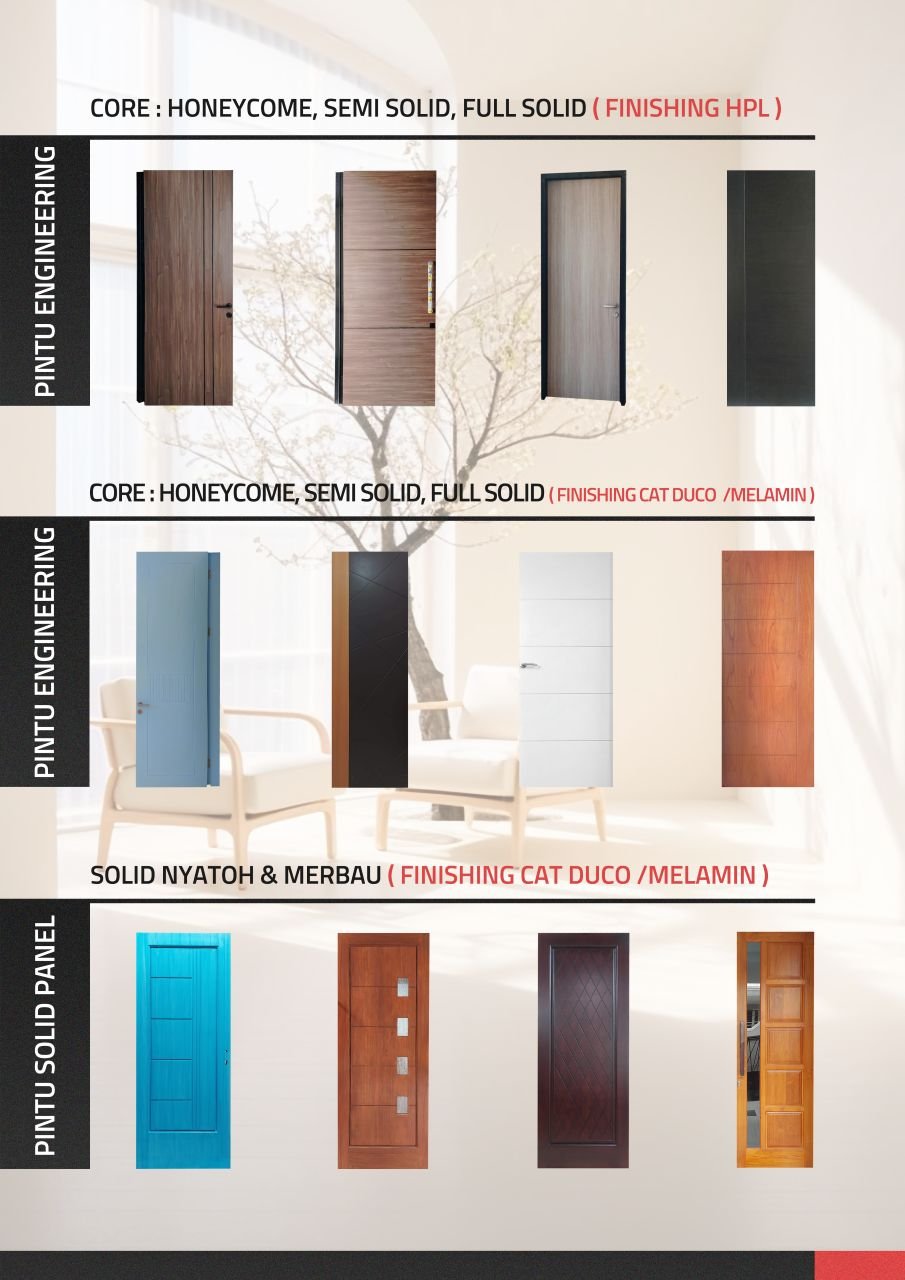 Pintu Engineering vs Pintu Solid Panel